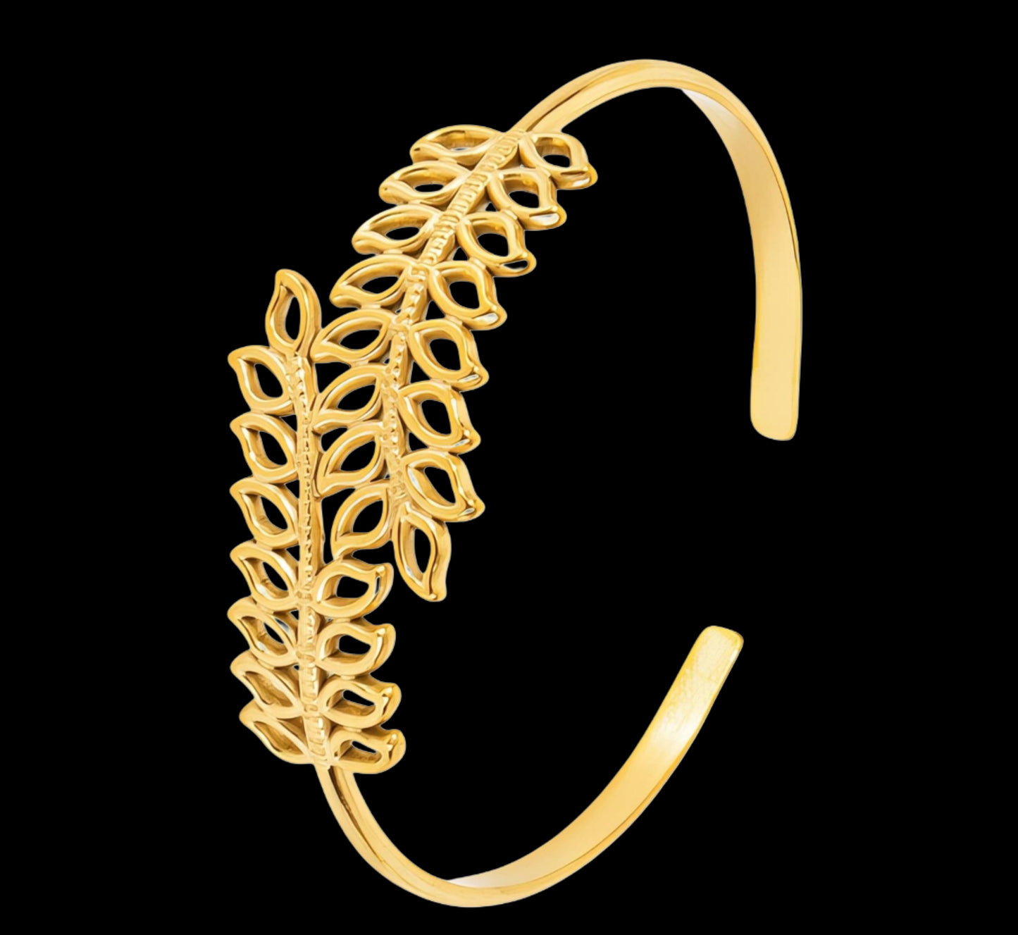 18K GOLD PLATED STAINLESS STEEL BRACELET, INTENSITY ,WATERPROOF, HYPOALLERGENIC JEWELRY