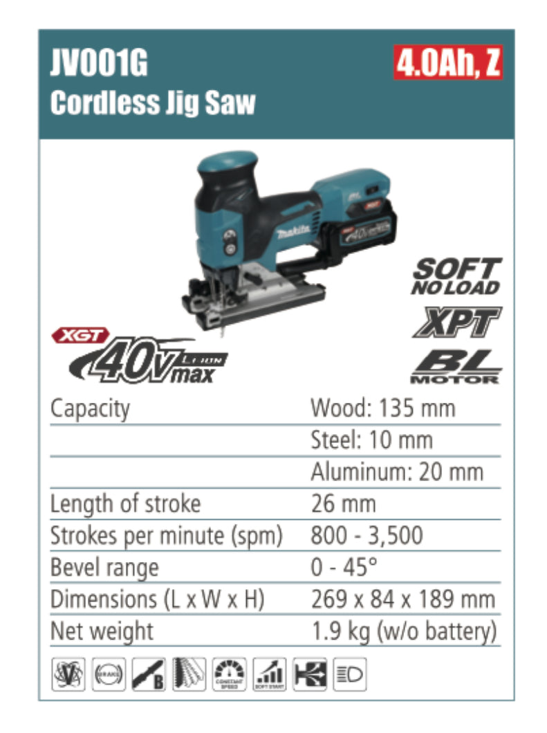 MAKITA Cordless Jig Saw without battery