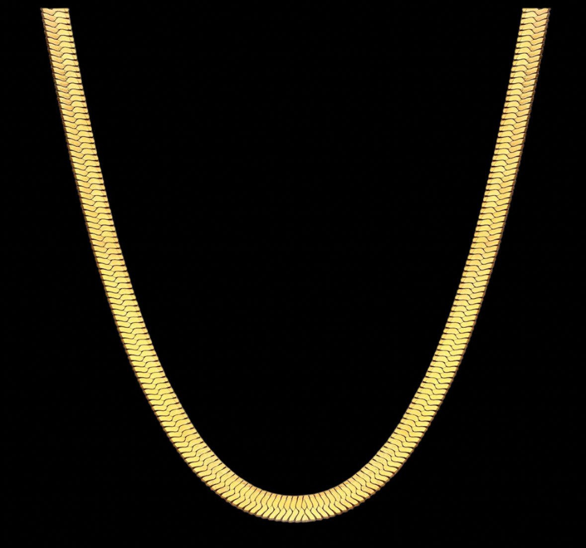18K GOLD PLATED STAINLESS STEEL NECKLACE,INTENSITY,WATERPROOF, HYPOALLERGENIC JEWELRY
