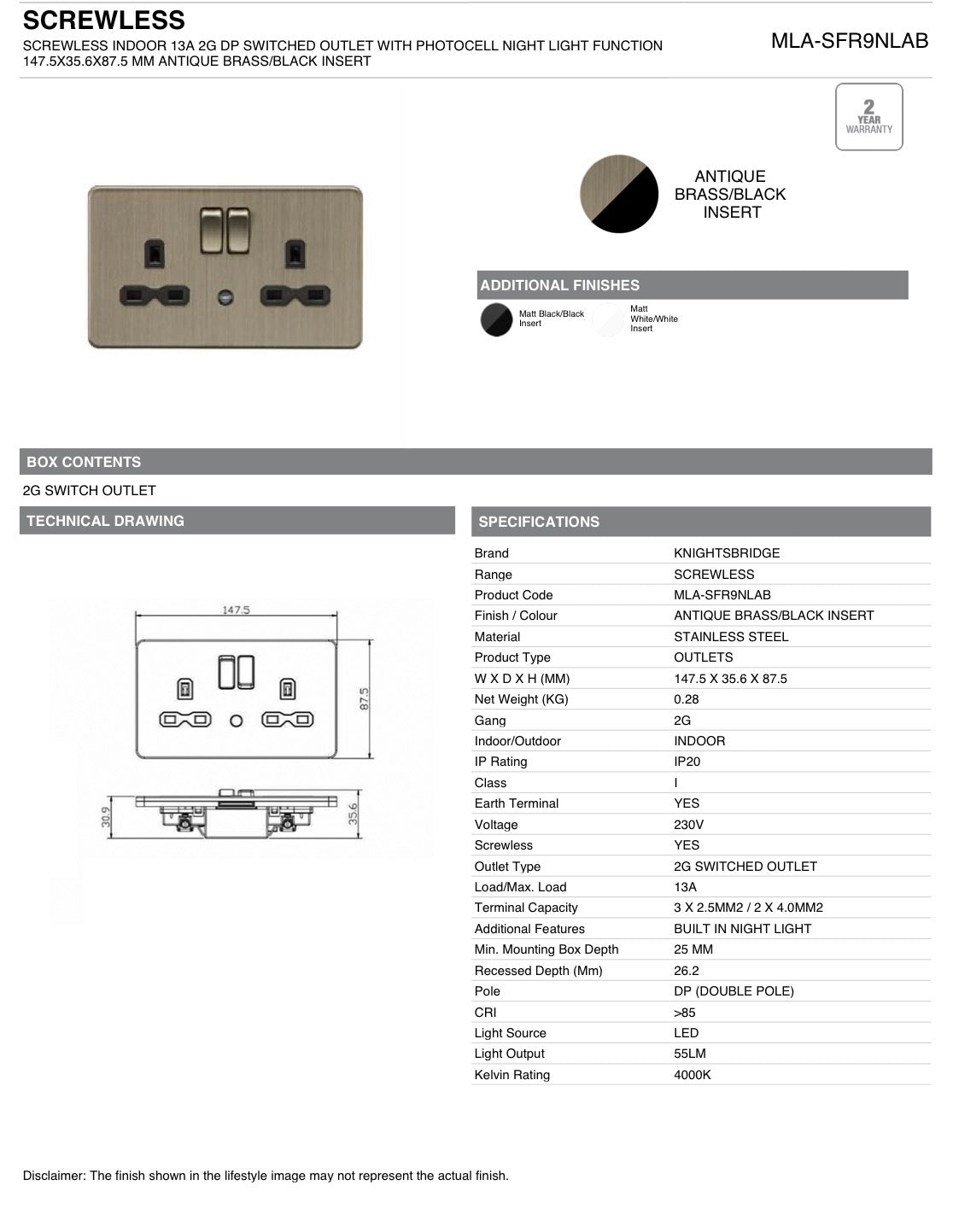 SWITCH & SOCKETS