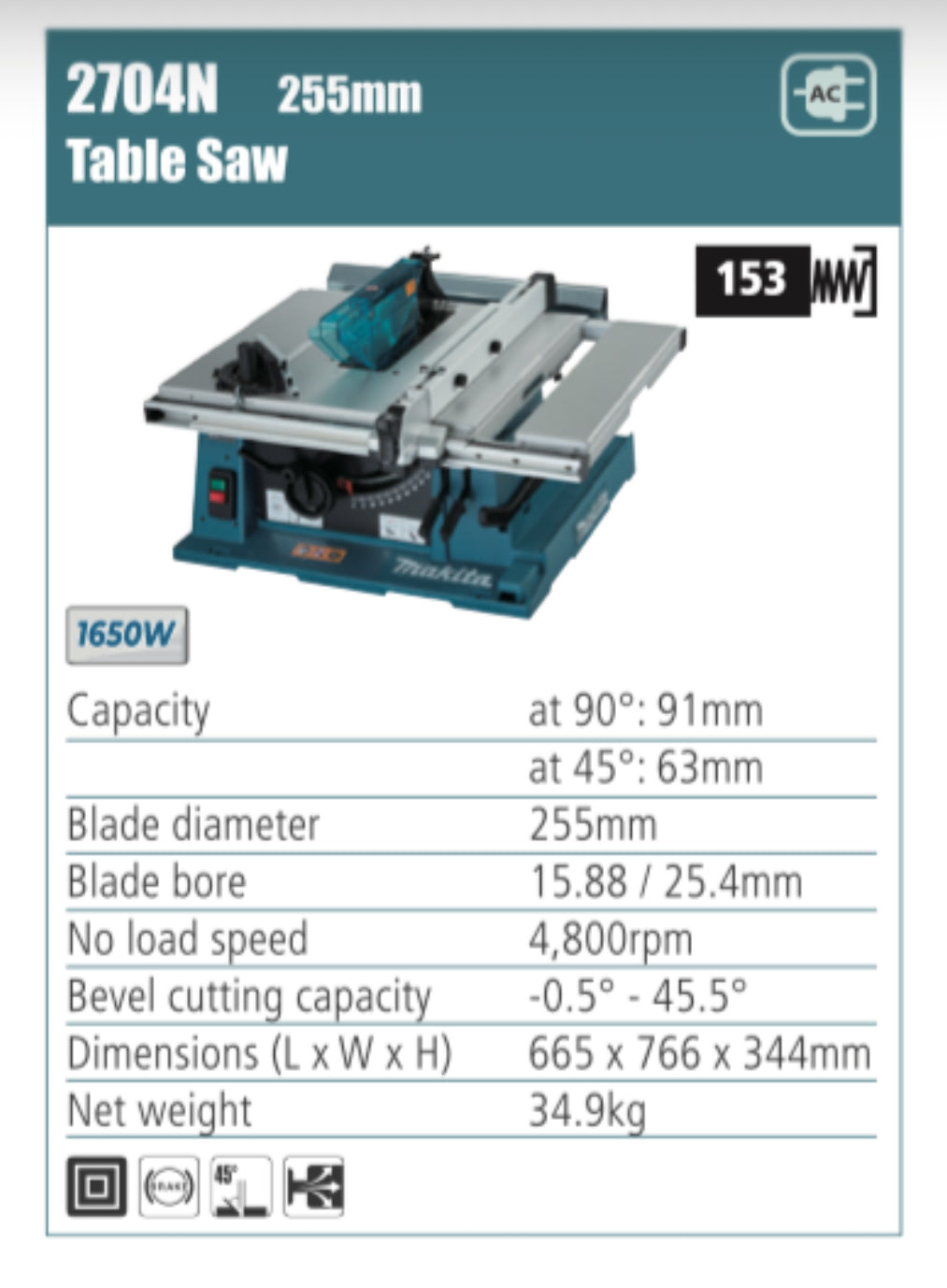 MAKITA 2704N