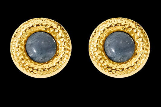 18K GOLD PLATED STAINLESS STEEL EARRINGS, INTENSITY;  WATERPROOF; HYPOALLERGENIC JEWELRY