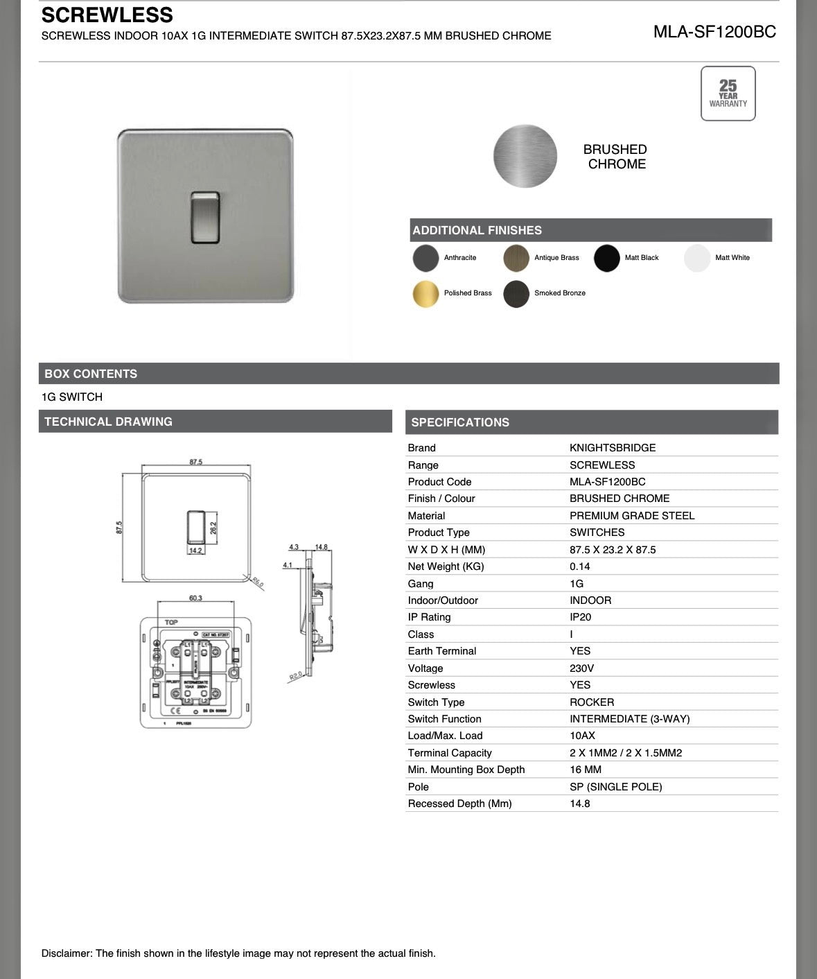 SWITCH & SOCKETS