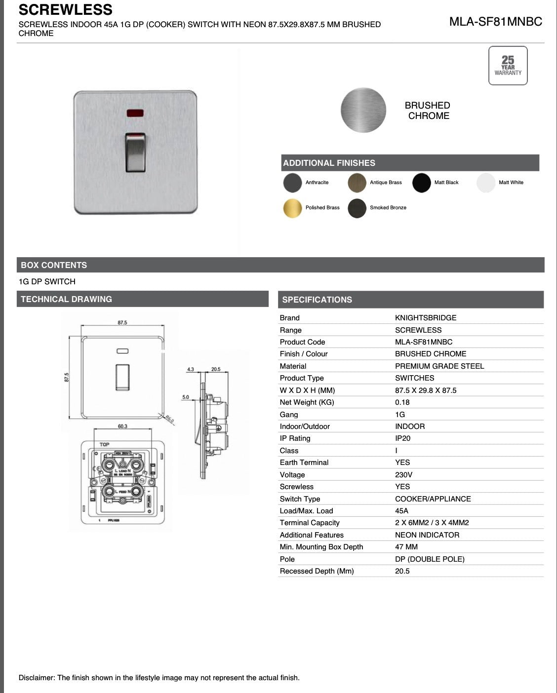 SWITCH & SOCKETS