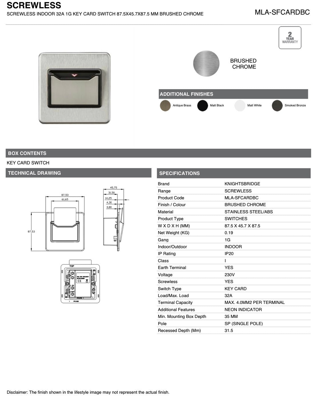 SWITCH & SOCKETS