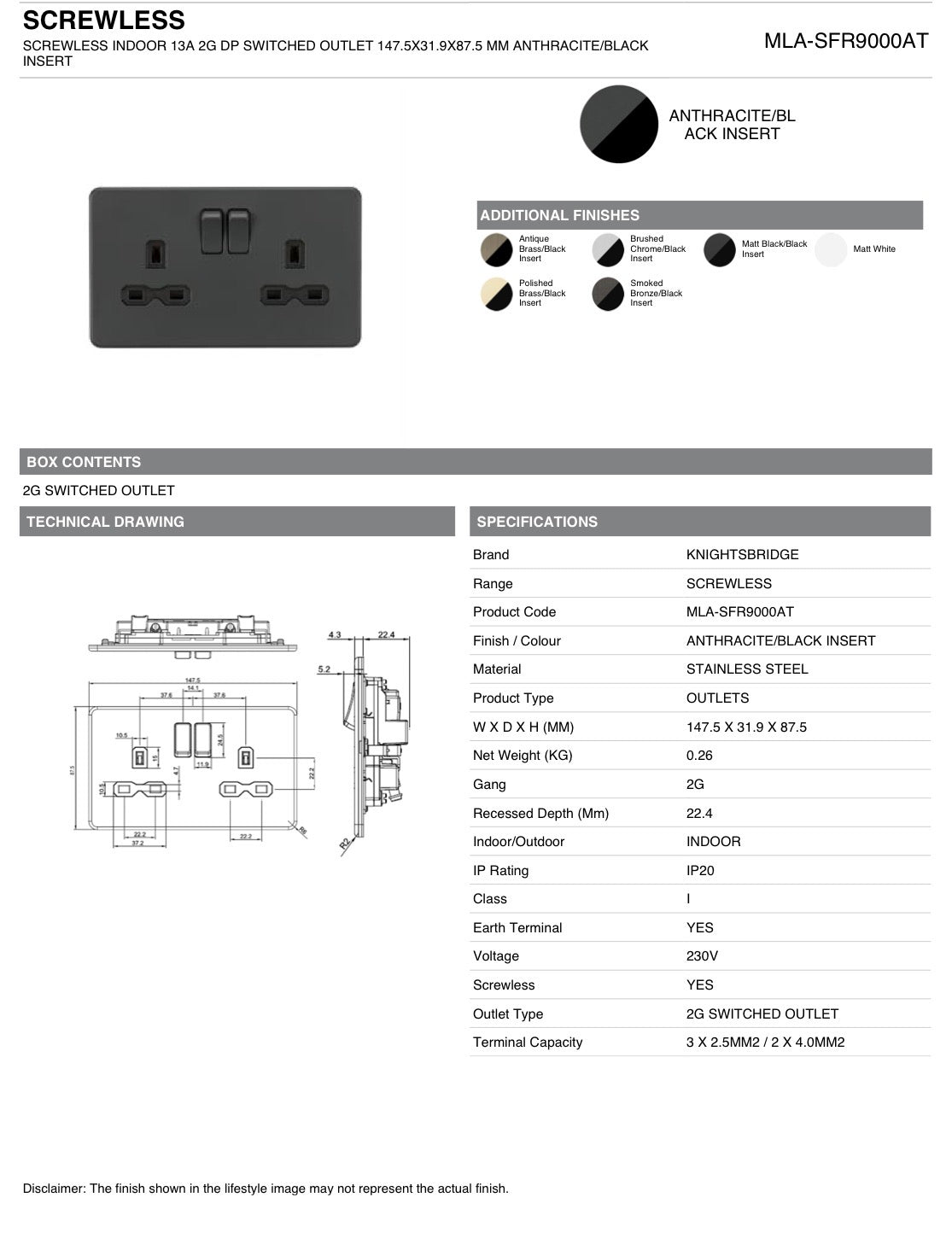 SWITCH & SOCKETS