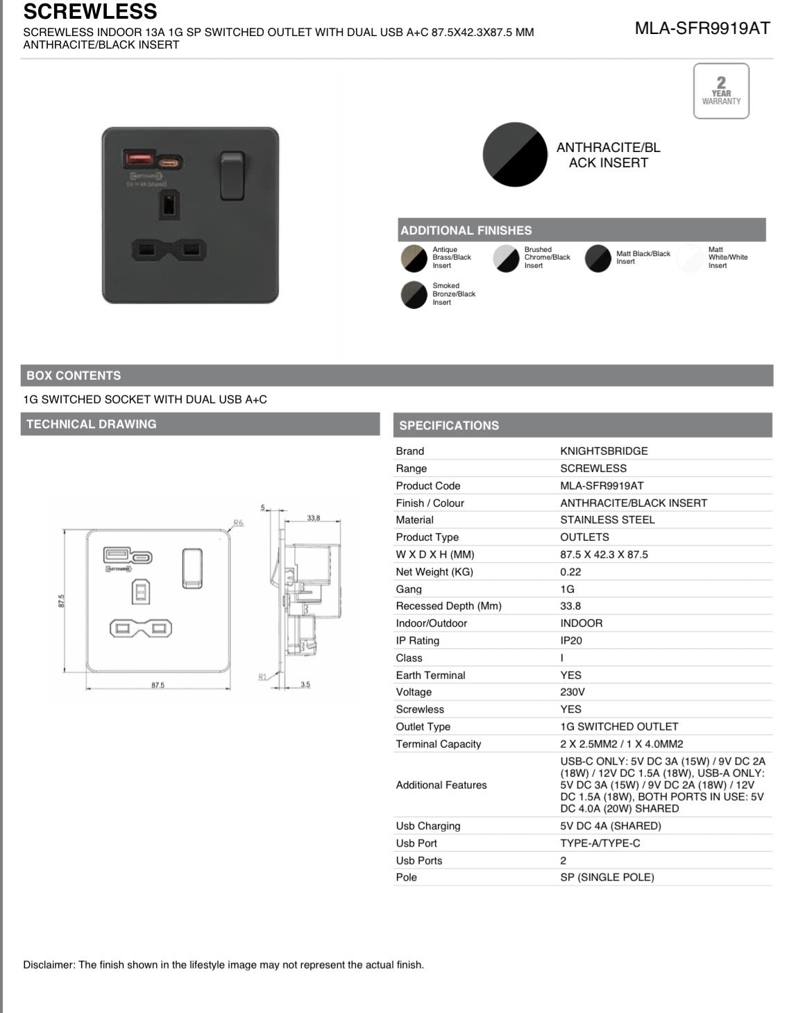 SWITCH & SOCKETS
