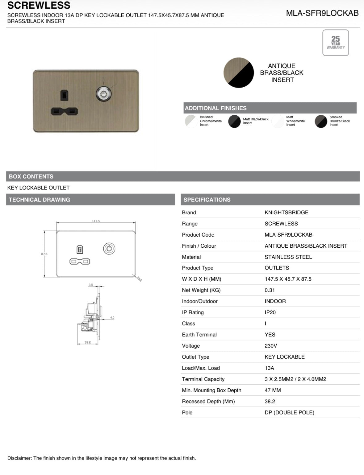 SWITCH & SOCKETS