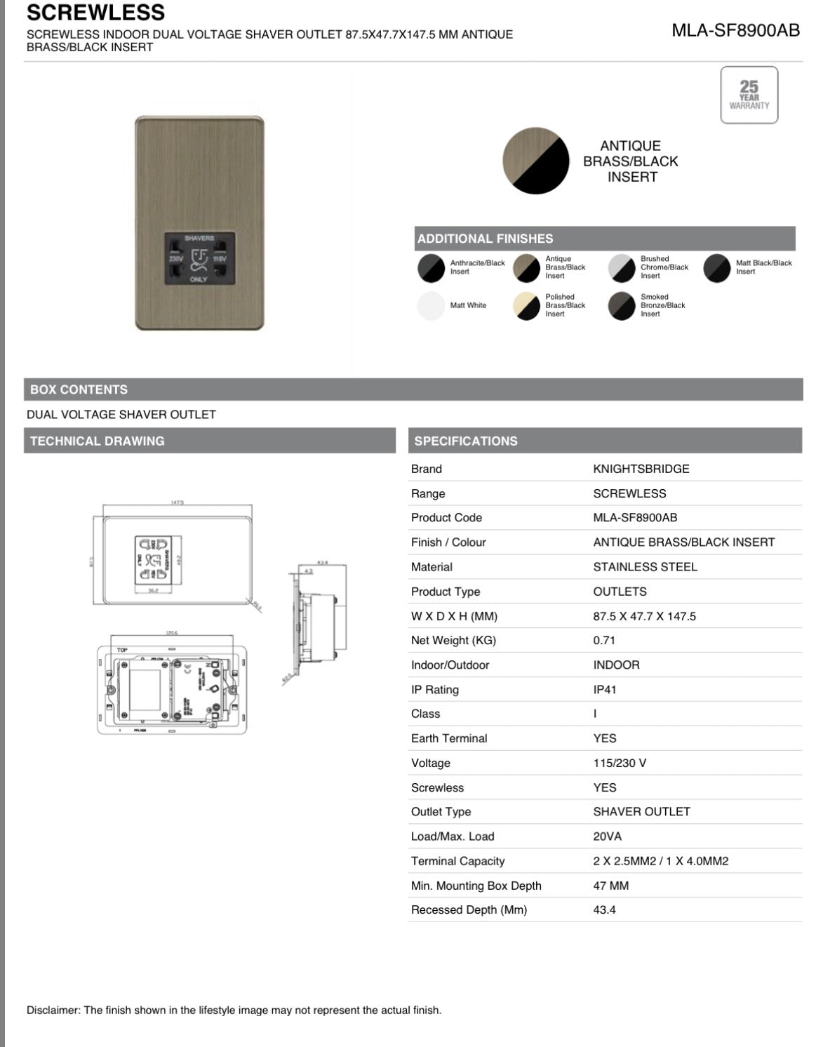 SWITCH & SOCKETS
